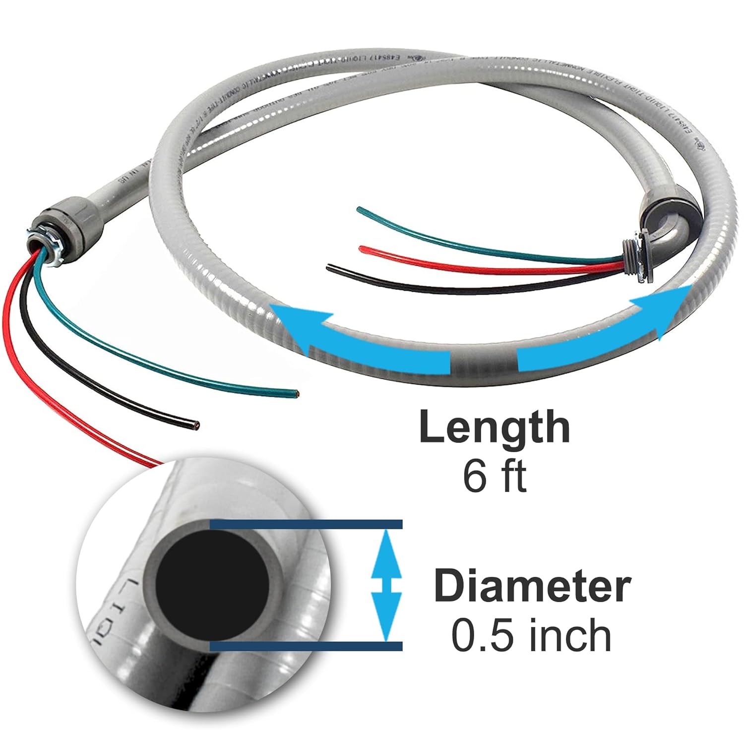 TA LIGENOO LME e LPSRTA CFRL LURSSA  
Length 6 ft  
Diameter 0.5 inch
