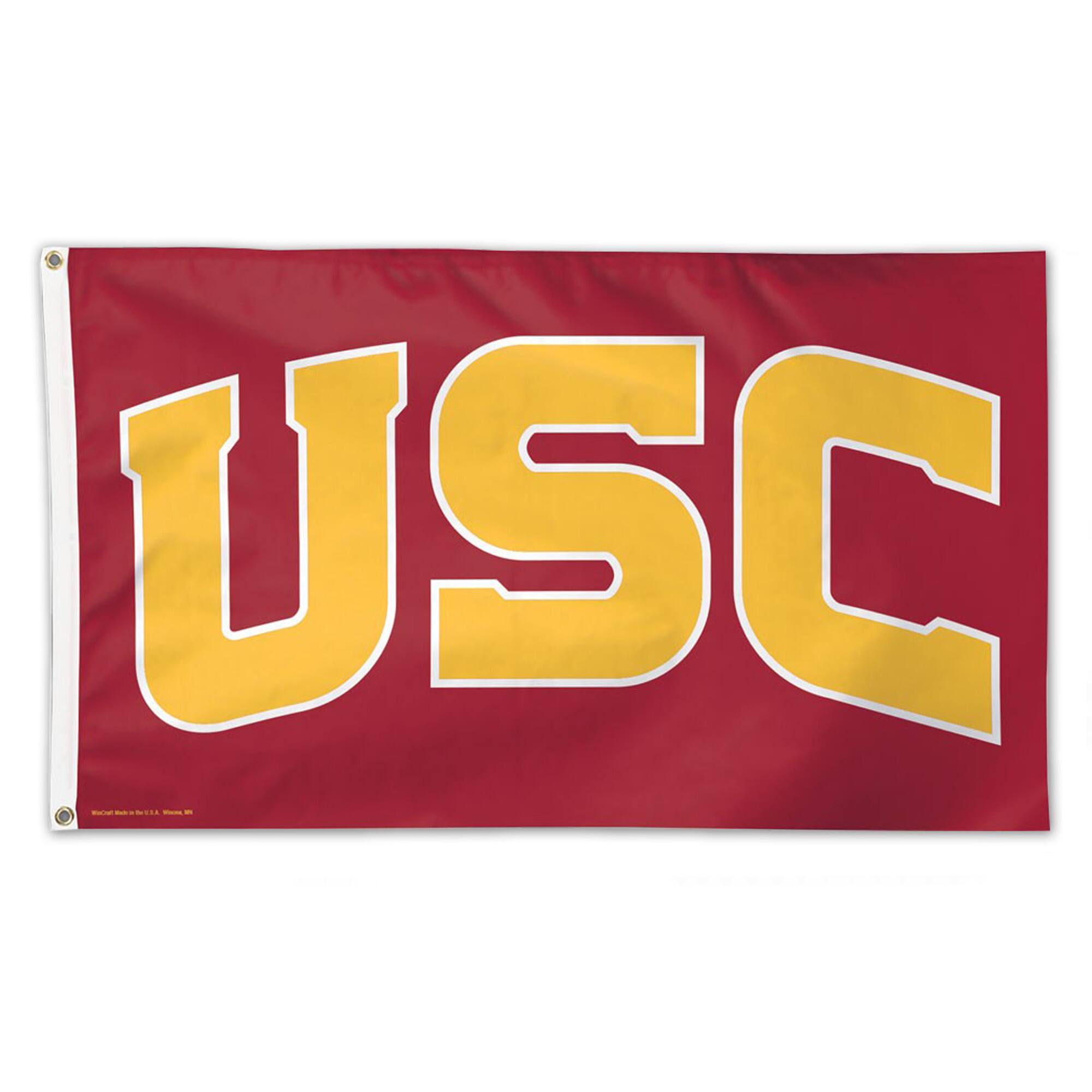 Front. WinCraft - USC Trojans 3' x 5' Deluxe Flag - Multicolor.