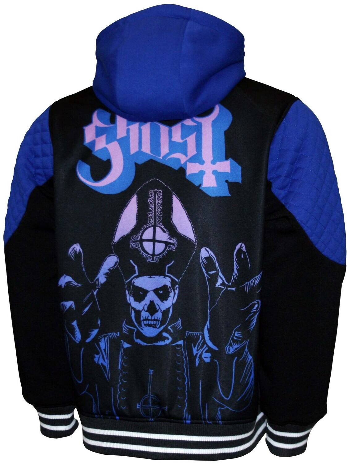 Alt View 1. PopMarket - Ghost - Ghost - Papa Emeritus II - Double Knit Hoodie Jacket - XL Black M2431GHA4   - APPAREL - Multicolor.