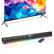 Front. VEVOR - Sound Bar for Smart TV, 2.0 Channel, 32-Inch Compact Soundbar TV Speakers for Projector, Bluetooth AUX Connection - Black.