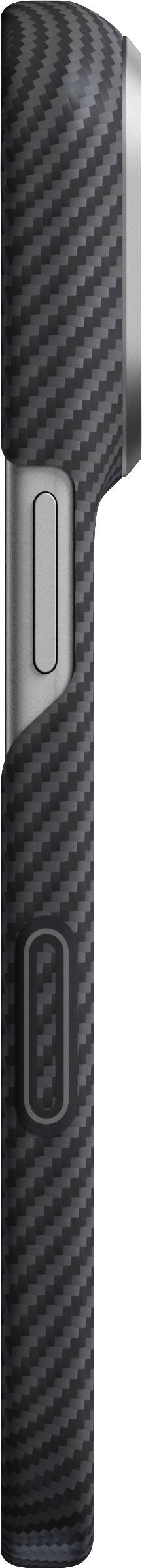 Left. Pitaka - Edge Case for iPhone 18 Pro / 17 Pro - Black Grey(Twill).