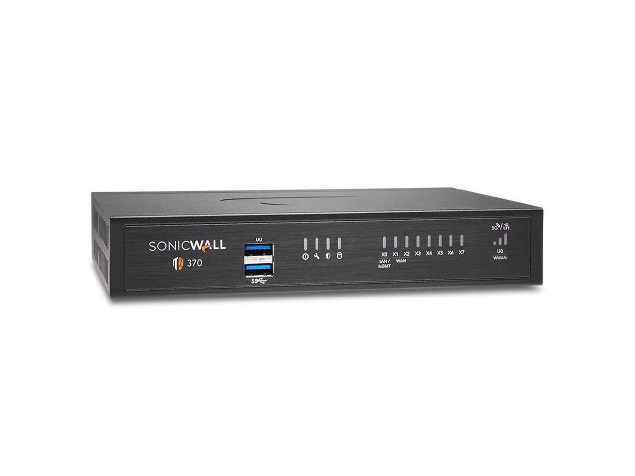 SONICWALL 370

0

I

X0 X1 X2 LAN WAN MGMT
X3
X4
X5
X6
X7
50% WWAN
SSE