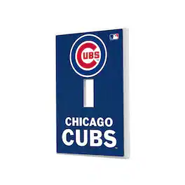 Keyscaper - Chicago Cubs Solid Single Toggle Light Switch Plate - Multicolor