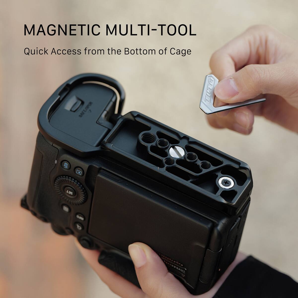 MAGNETIC MULTI-TOOL  
Quick Access from the Bottom of Cage
