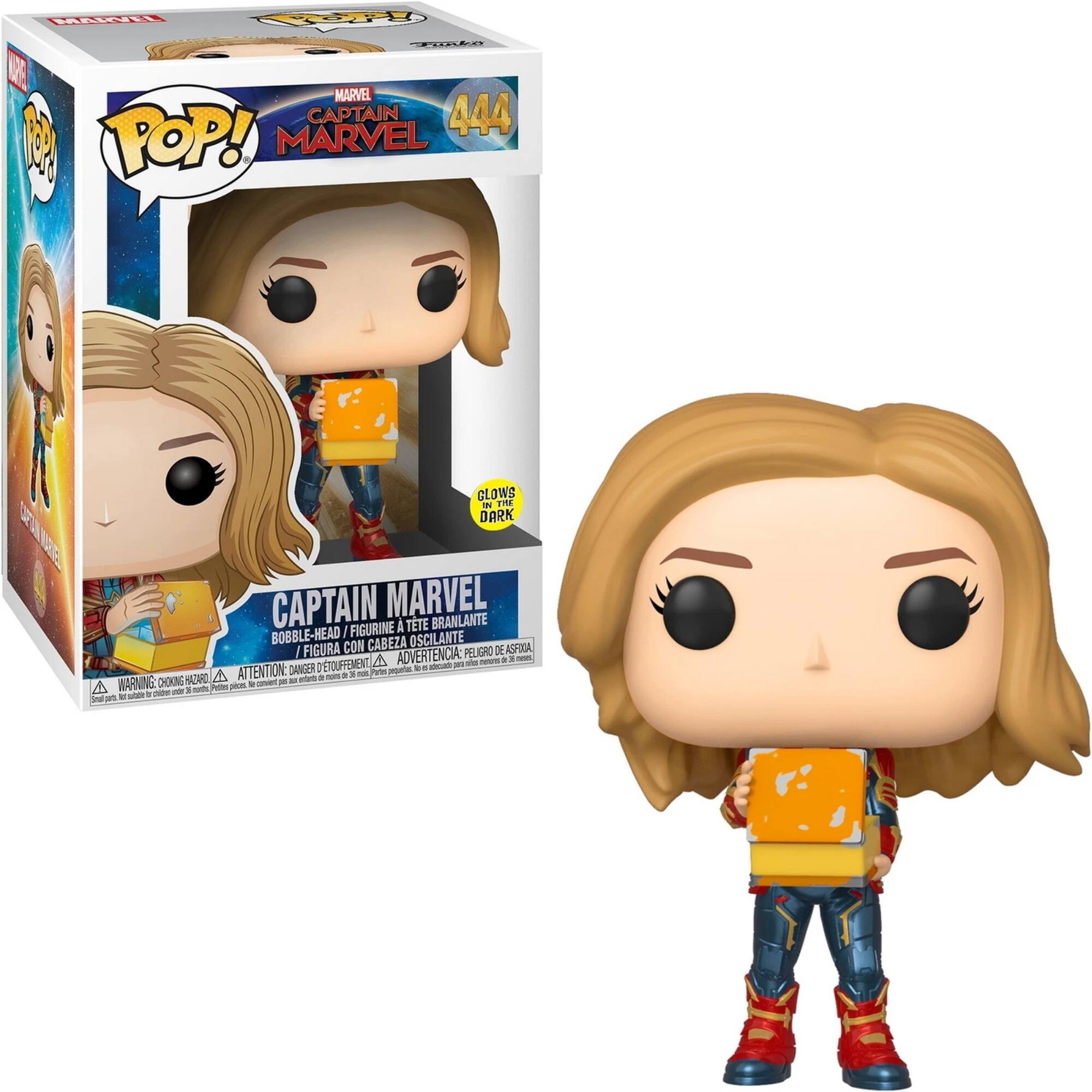 Captain Marvel Captain Marvel with Lunchbox Funko Pop! Vinyl Figure #444 - Blue price history on PriceWatchPro