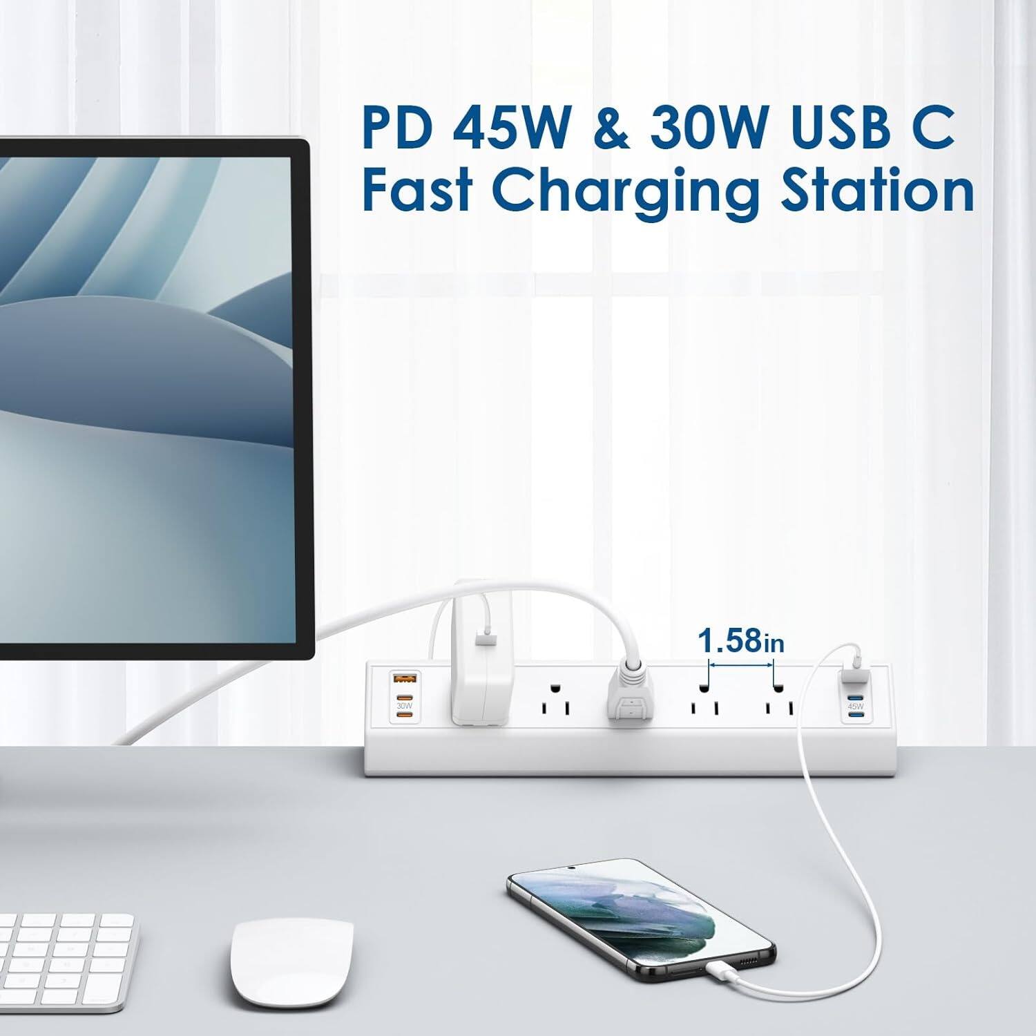 PD 45W & 30W USB C Fast Charging Station

1.58in