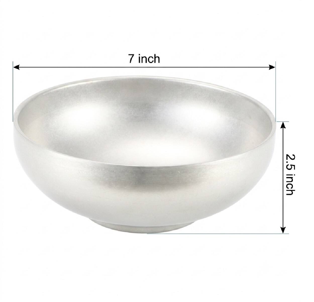 7 inch  
2.5 inch