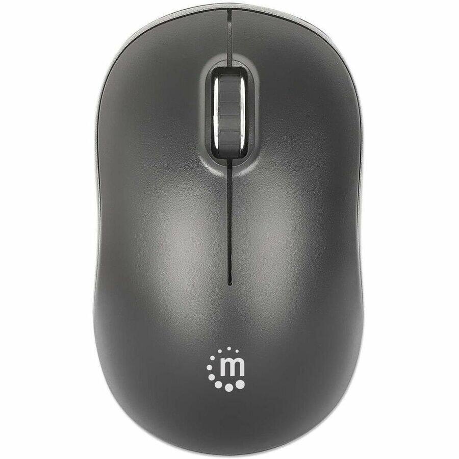 Alt View 2. Manhattan - Manhattan MW3075 Wireless Optical USB Mouse - Full-size Mouse - Optical - Wireless - 32.81 ft - Radio Frequency - 2.40 - Black.