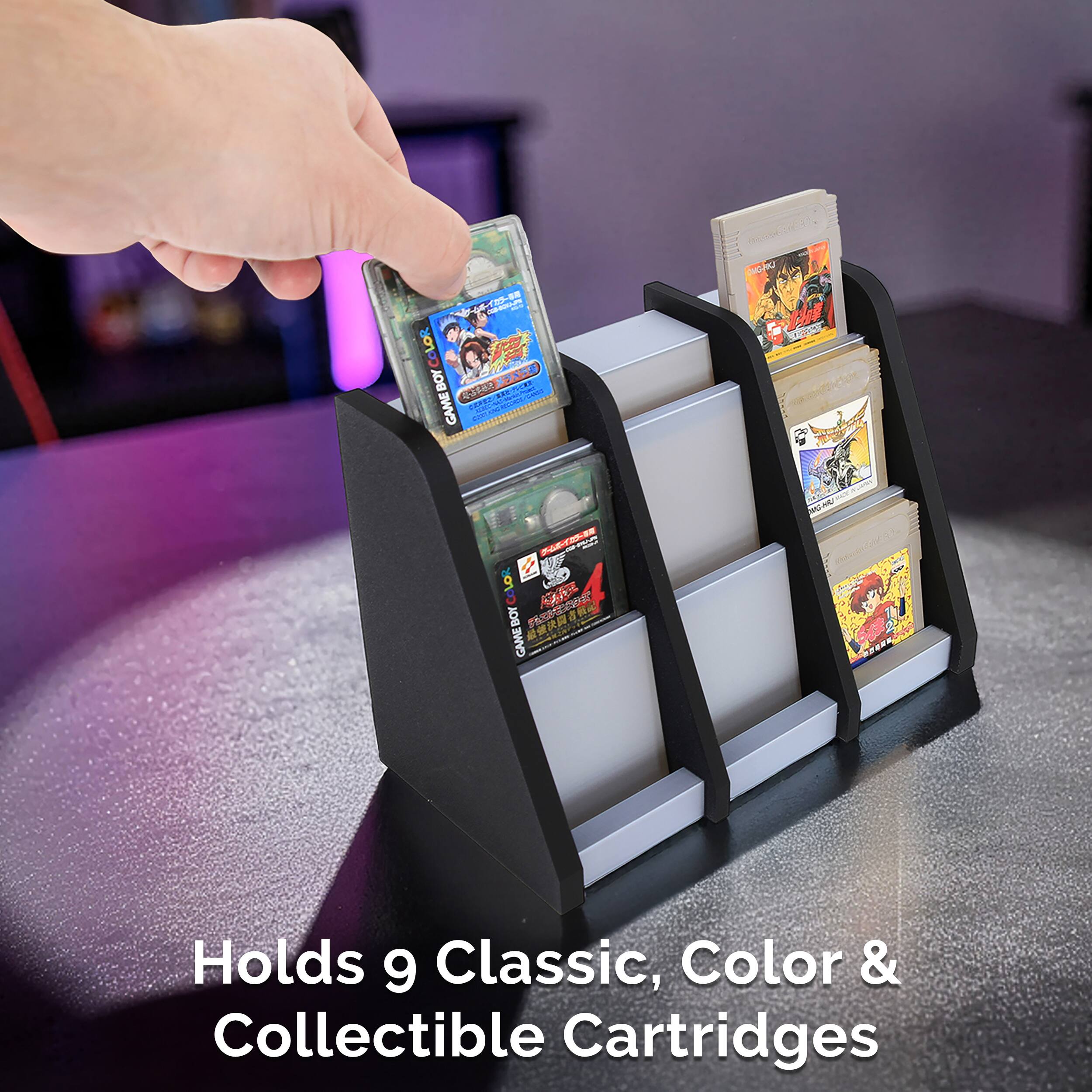Holds 9 Classic, Color & Collectible Cartridges