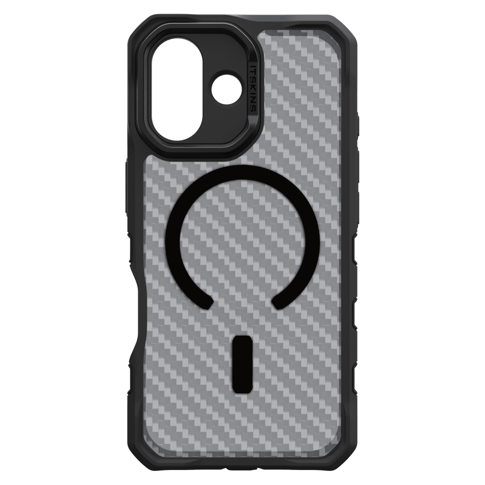 Alt View 3. Itskins - ITSKINS - Supreme_R Tek MagSafe Case for Apple iPhone 17 - Black - Black.