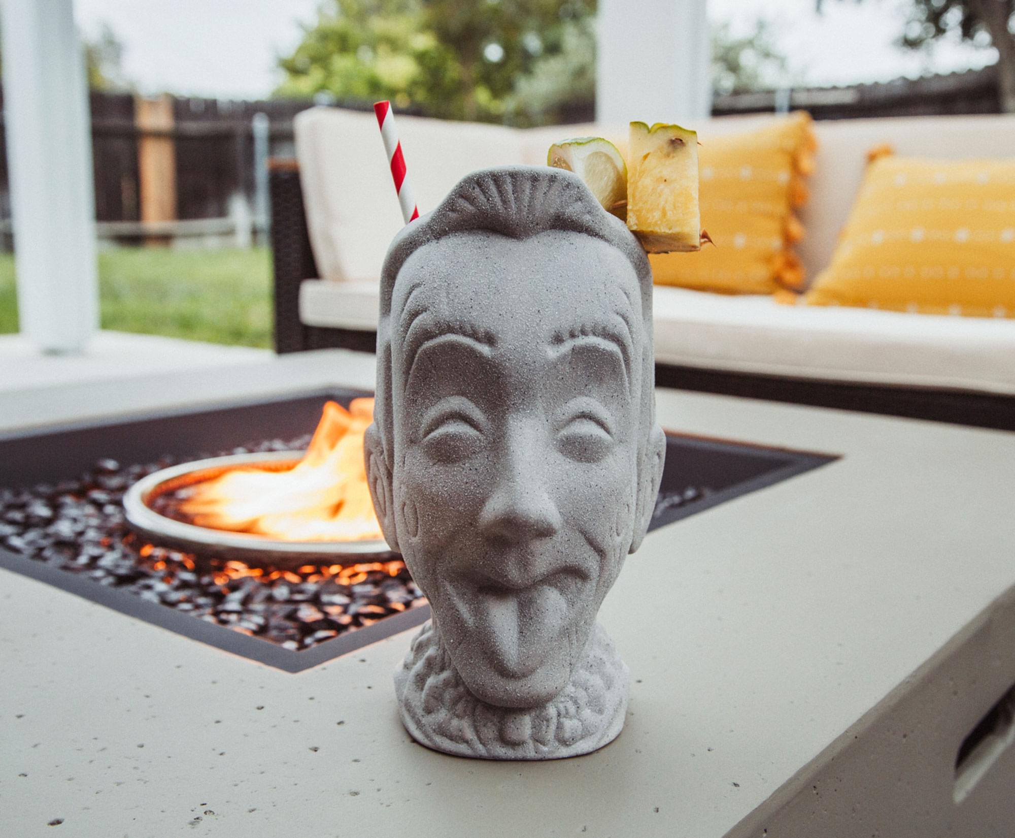 Alt View 3. ThinkGeek - Geeki Tikis Pee-Wee Herman Big Head Ceramic Mug | Holds 22 Ounces - White.