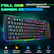 Immersed in the gaming world, the FULL RGB GAMING KEYBOARD features changing lights and is designed for gaming enthusiasts. The keyboard has a brightness adjustable feature and a speed adjustable feature, allowing users to customize their gaming experience. The keyboard also includes a single light on/off feature, providing users with the option to turn off the lights for a more focused gaming session. The FULL RGB GAMING KEYBOARD is compatible with Windows and Mac operating systems and is equipped with a 6-key rollover, ensuring accurate key registration. The keyboard also features a detachable wrist rest for added comfort during extended gaming sessions.