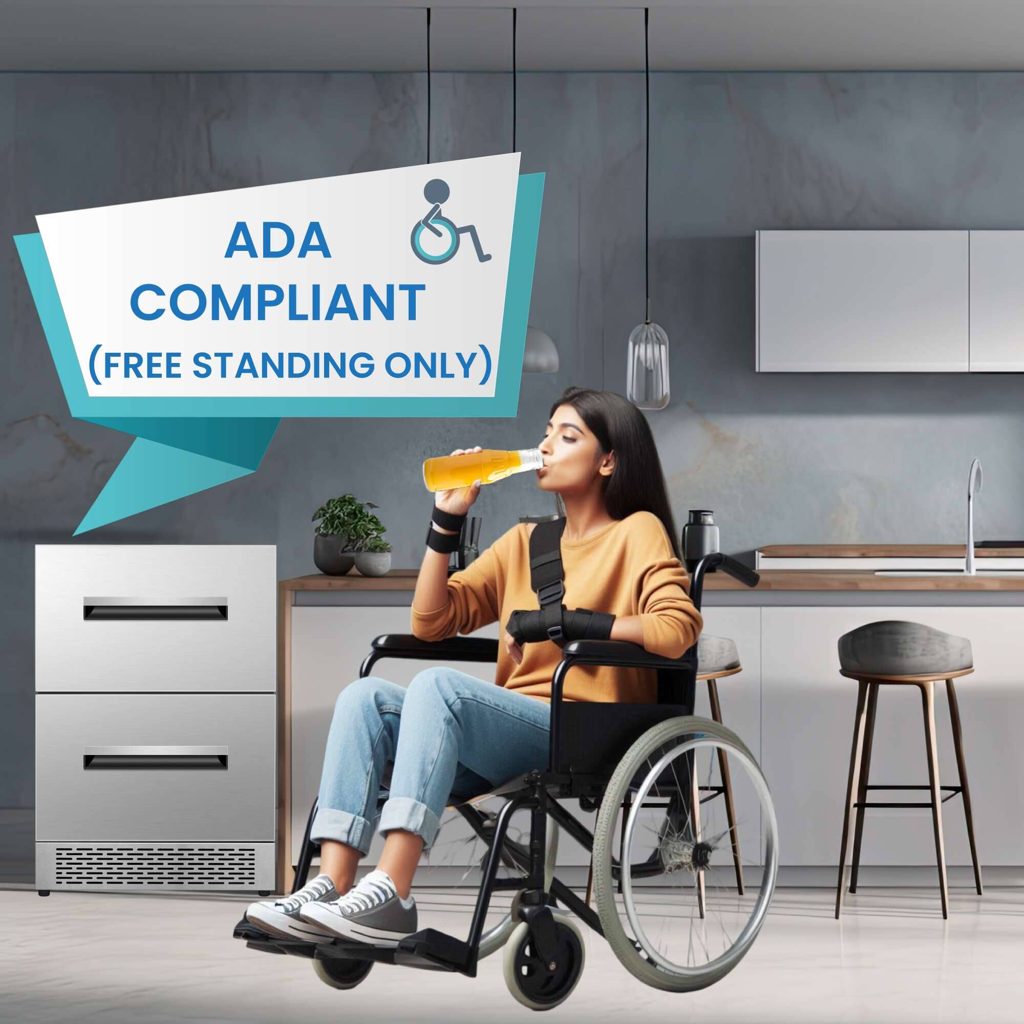 ADA COMPLIANT  
(FREE STANDING ONLY)