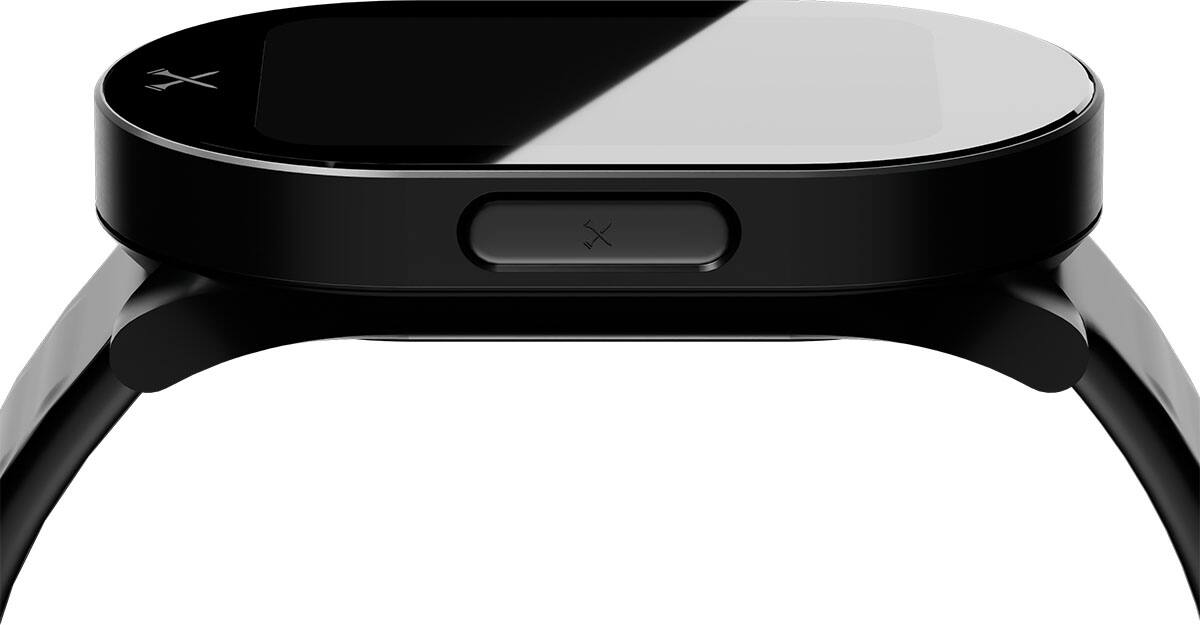 Alt View 4. Blue Tees - Playmaker+ GPS Golf Watch with AMOLED Touchscreen, Shot Tracking & Real-Time Distance & Weather - Black.