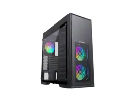 GAMEMAX - MASTER 2 Black Tempered Glass USB3.0/Type C Full Tower ATX Case w/3 ARGB Fans, 4090TI & 360mm AIO Support - Black