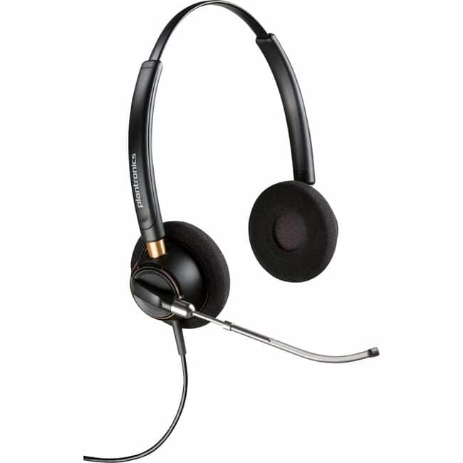 HP - Poly EncorePro 520V Voice Tube Microphone with Quick Disconnect Binaural Headset TAA - Stereo - Mini-phone (3.5mm) - Wir - Unknown