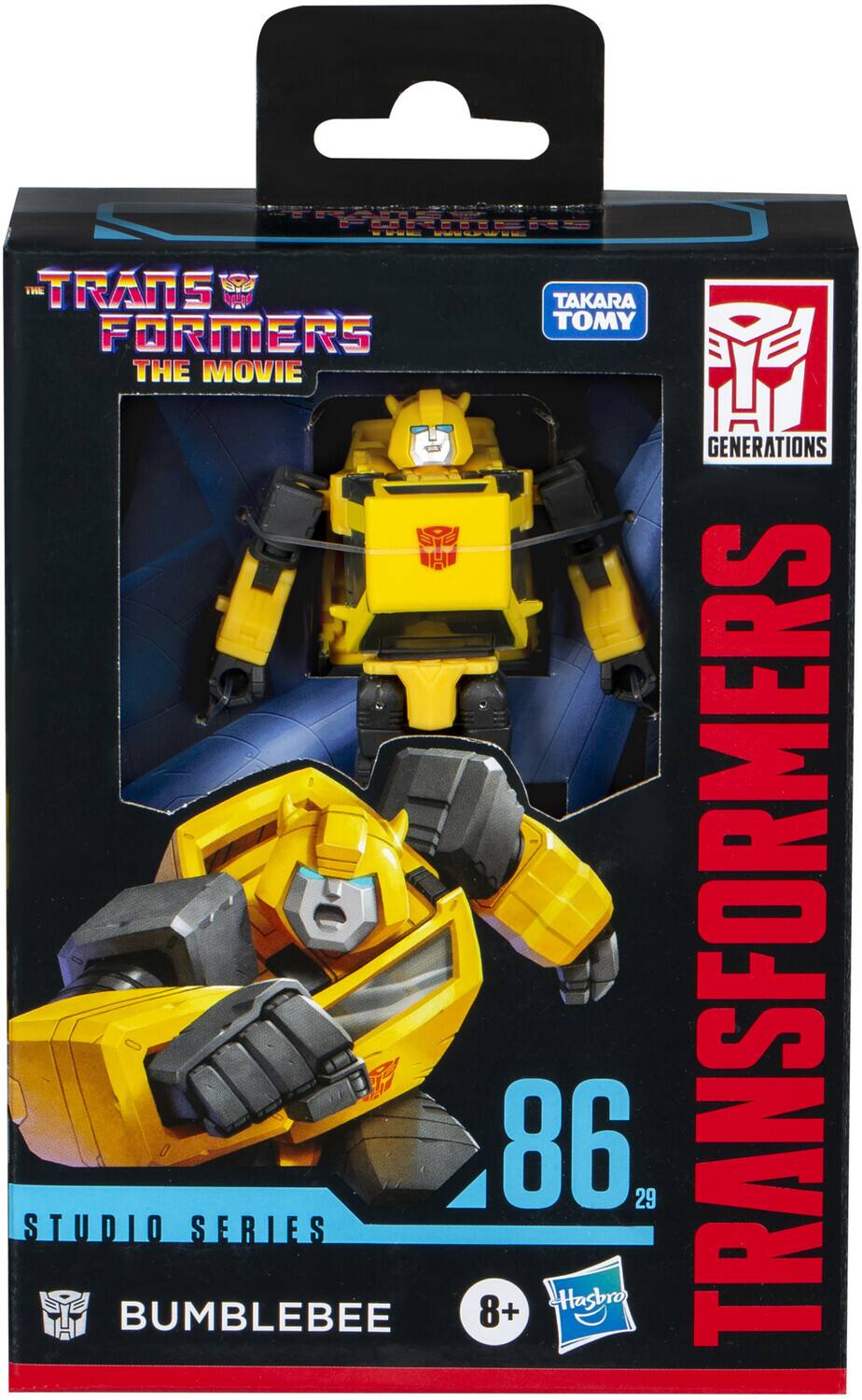 TRANSFORMERS THE MOVIE, TAKARA TOMY, GENERATIONS, TRANSFORMERS 86, 29, STUDIO SERIES, BUMBLEBEE, 8+, Hasbro
