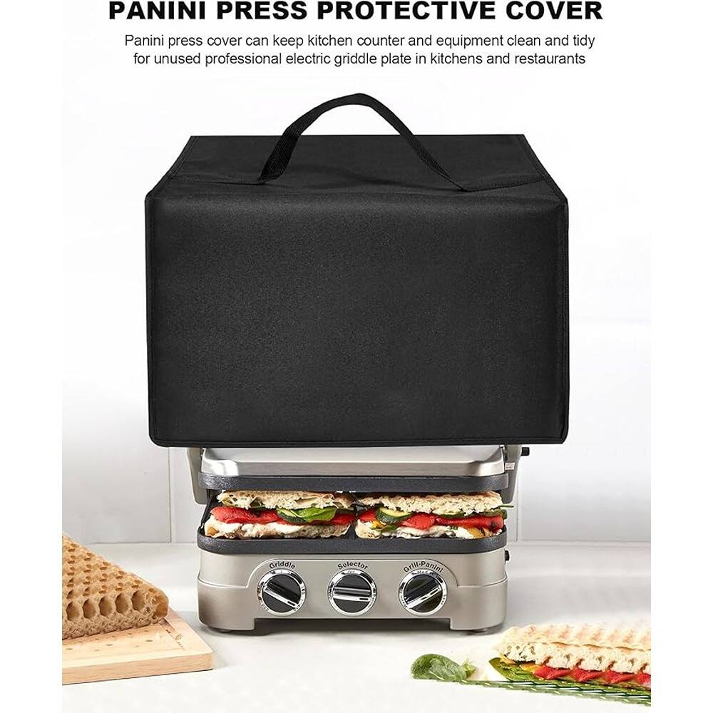 PANINI PRESS PROTECTIVE COVER

Panini press cover can keep kitchen counter and equipment clean and tidy for unused professional electric griddle plate in kitchens and restaurants