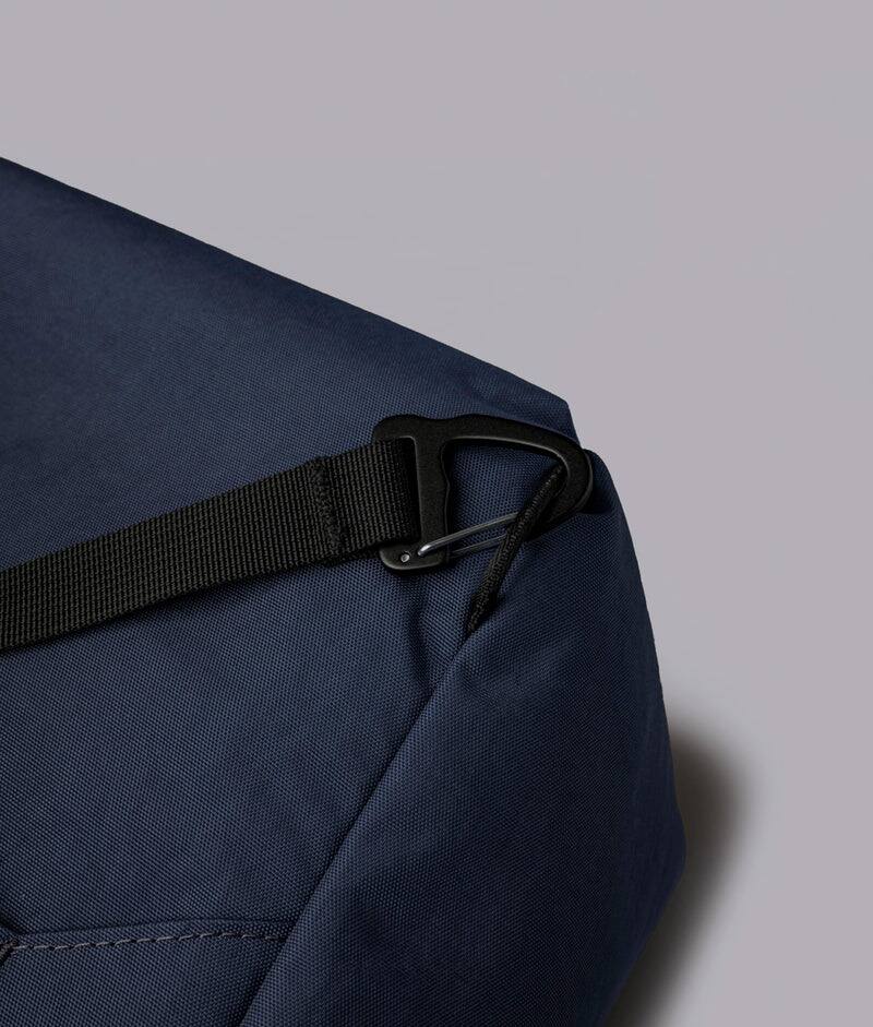 Alt View 7. ALPAKA - Flow Totepack Laptop Backpack for Men, 16" Laptop Compartment + 11" Tablet Sleeve, Tote/Backpack, Bottle Pocket - Moonlight Blue Axoflux 400D Washed Nylon.