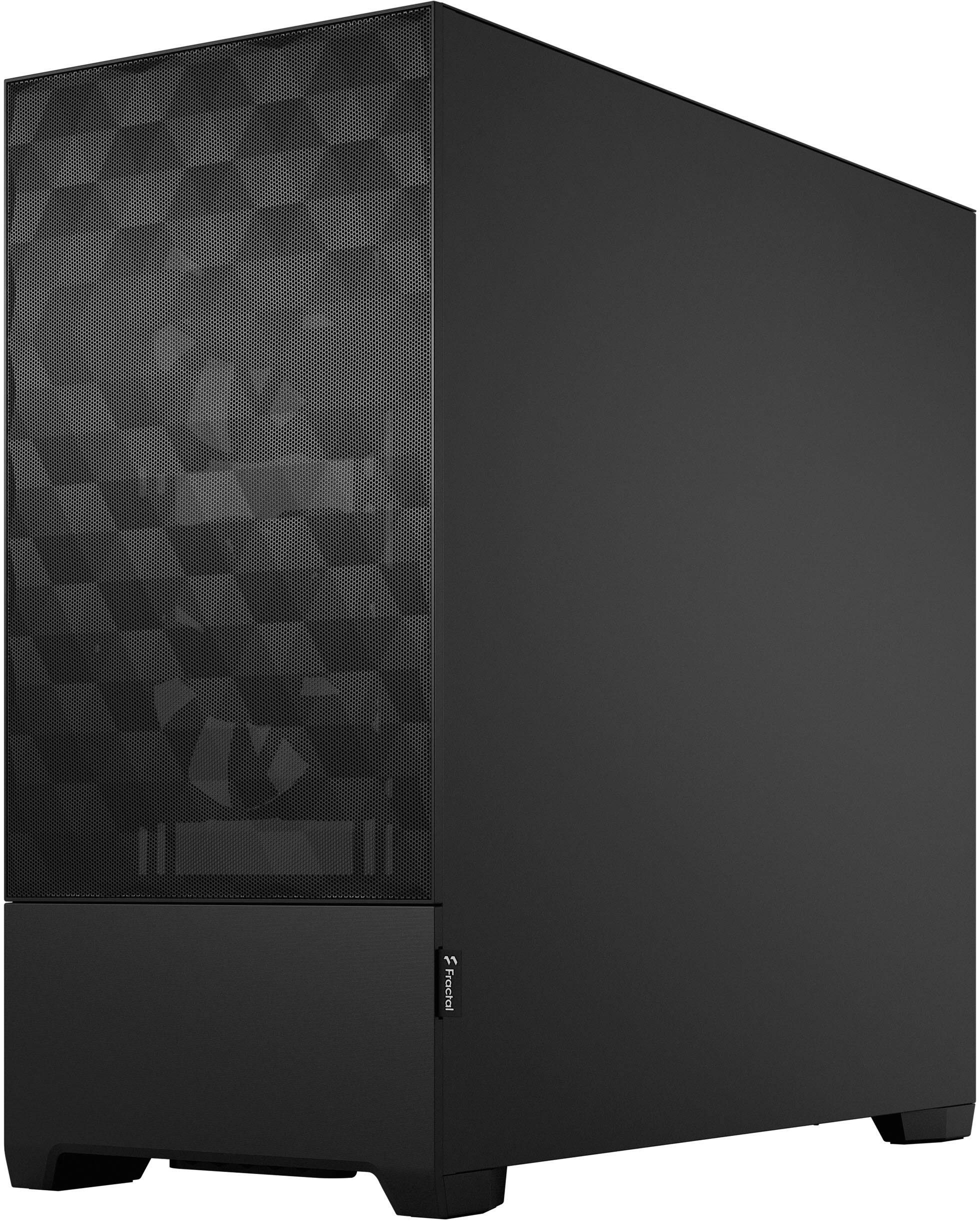 Alt View 16. Fractal Design - Pop Air Black TG ATX High-Airflow Clear Tempered Glass Window Mid-Tower PC Case - Black.