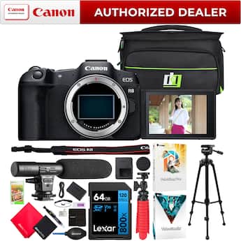 Bundle Canon EOS R8 Full Frame Mirrorless Camera Body + Microphone Bundle Canon EOS R8 Full Frame Mirrorless Camera Body + Microphone