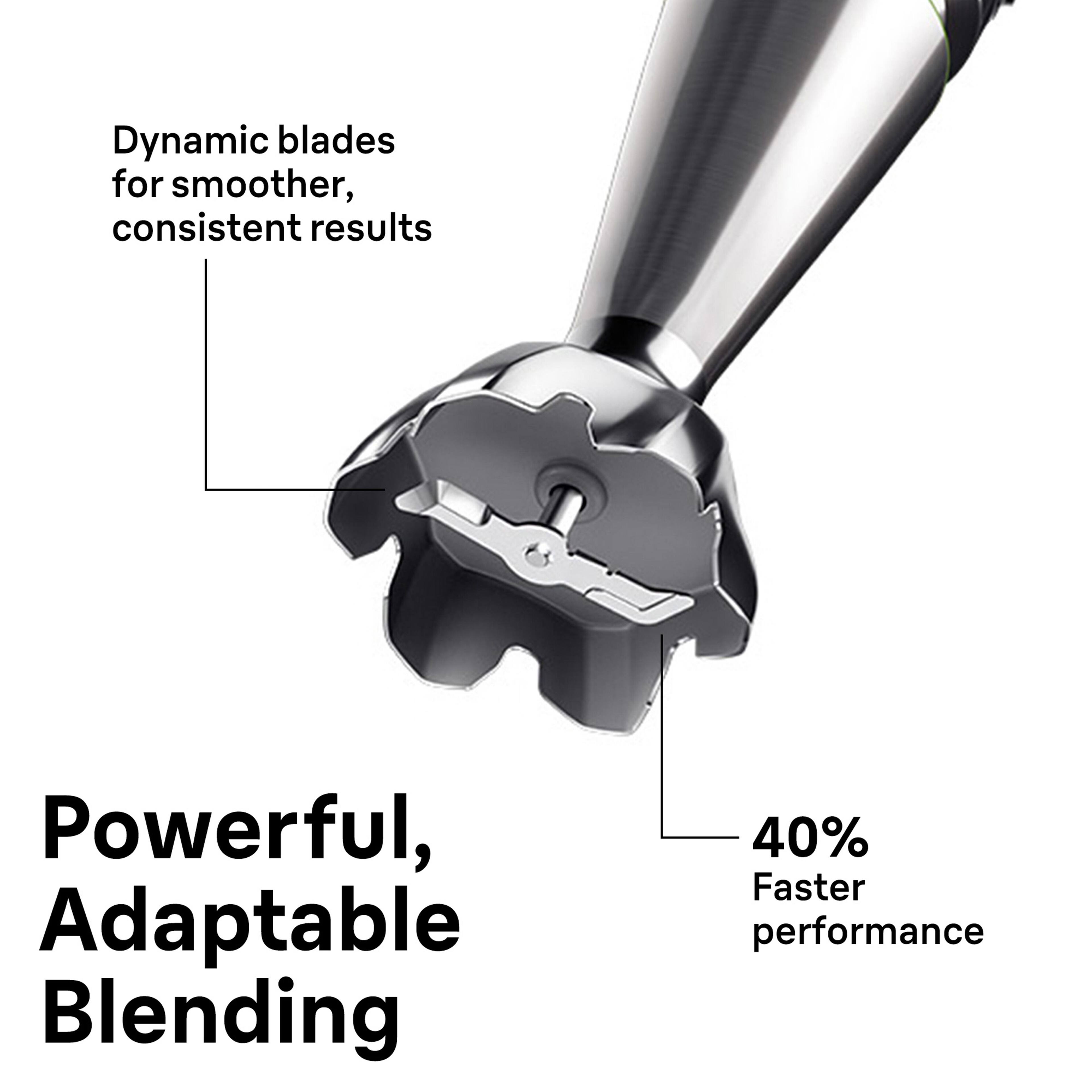 Dynamic blades for smoother, consistent results

Powerful, Adaptable Blending

40% Faster performance