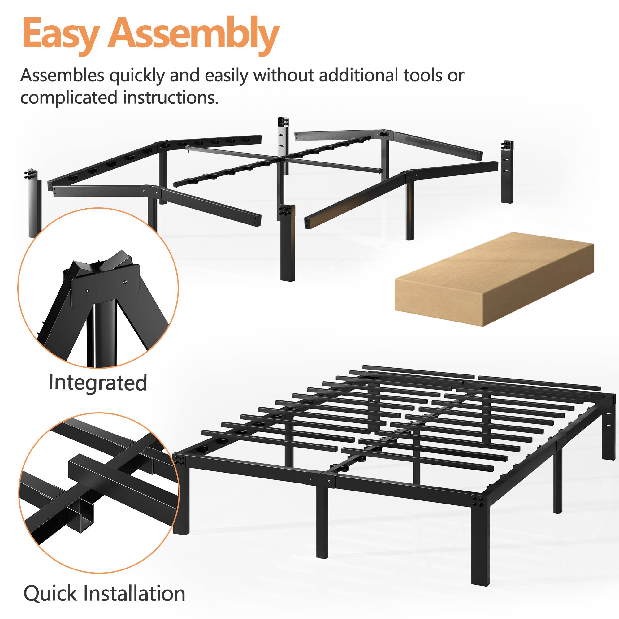 Easy Assembly

Assembles quickly and easily without additional tools or complicated instructions.

Integrated

Quick Installation