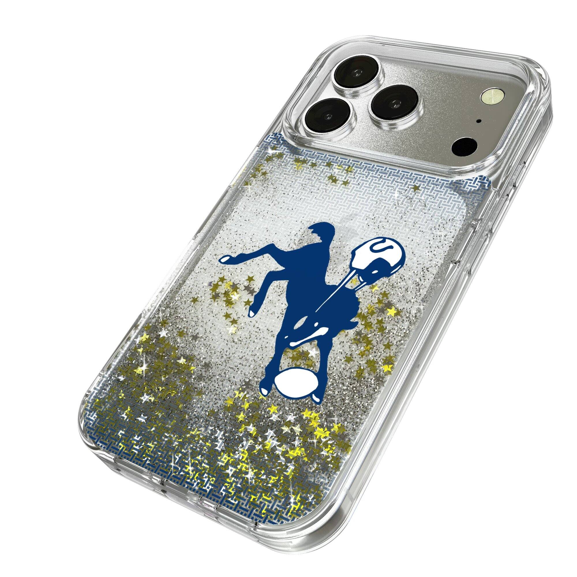 Alt View 1. Keyscaper - Baltimore Colts Linen Logo iPhone Glitter Case - 15 - Multicolor.