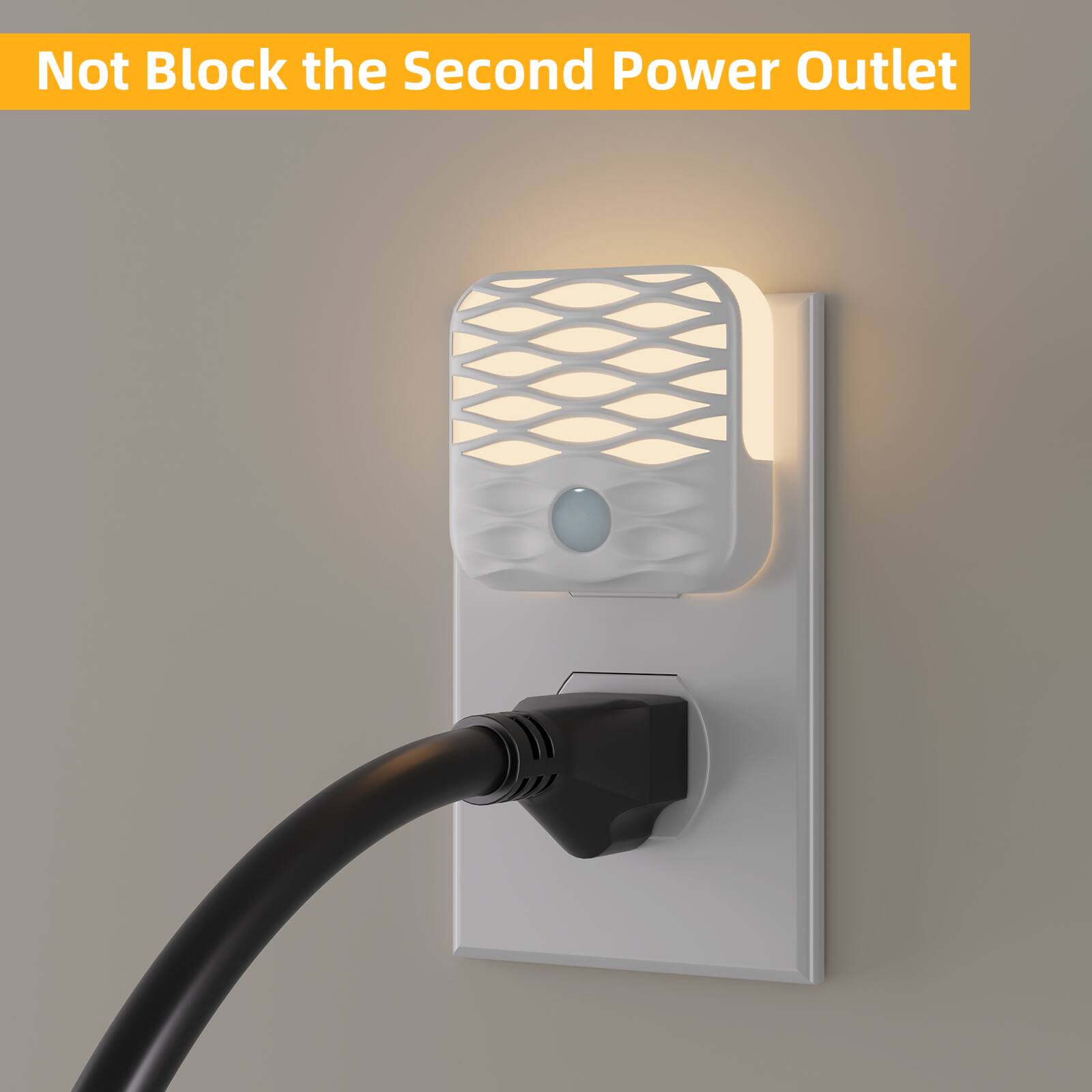 Not Block the Second Power Outlet