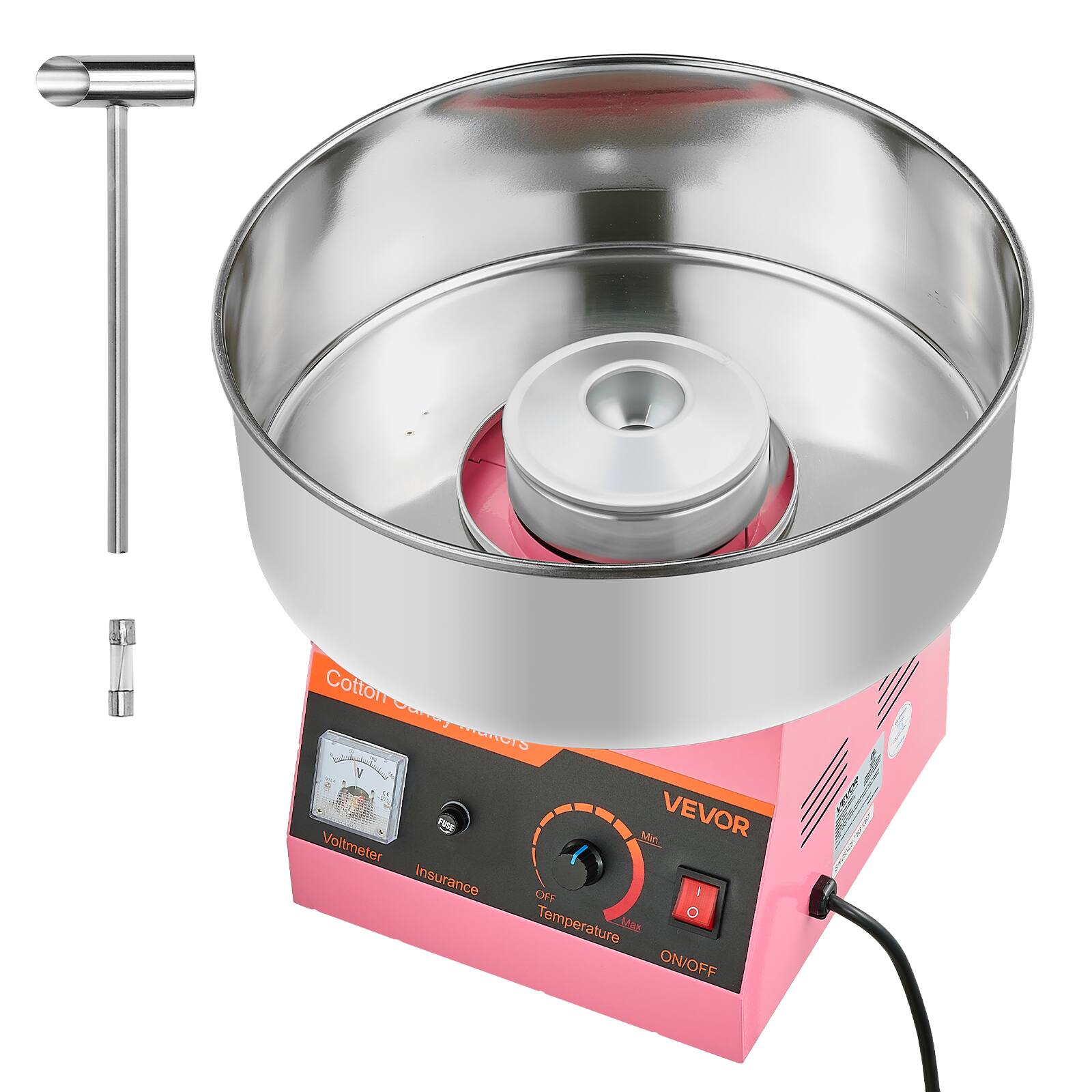 Cotton Candy Machine  
VEVOR  
Voltmeter  
Insurance  
Temperature  
ON/OFF