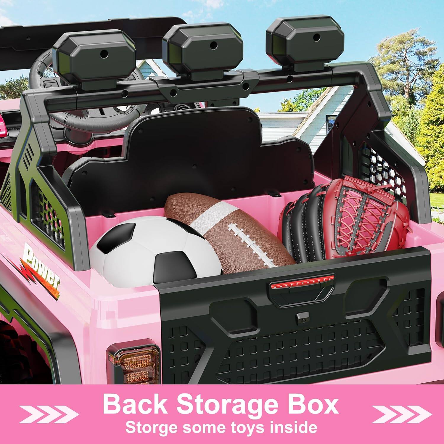 Back Storage Box  
Store some toys inside