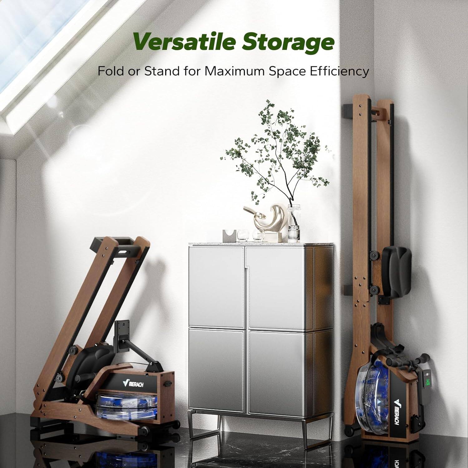 Versatile Storage  
Fold or Stand for Maximum Space Efficiency  

MERACH BERACH HDA