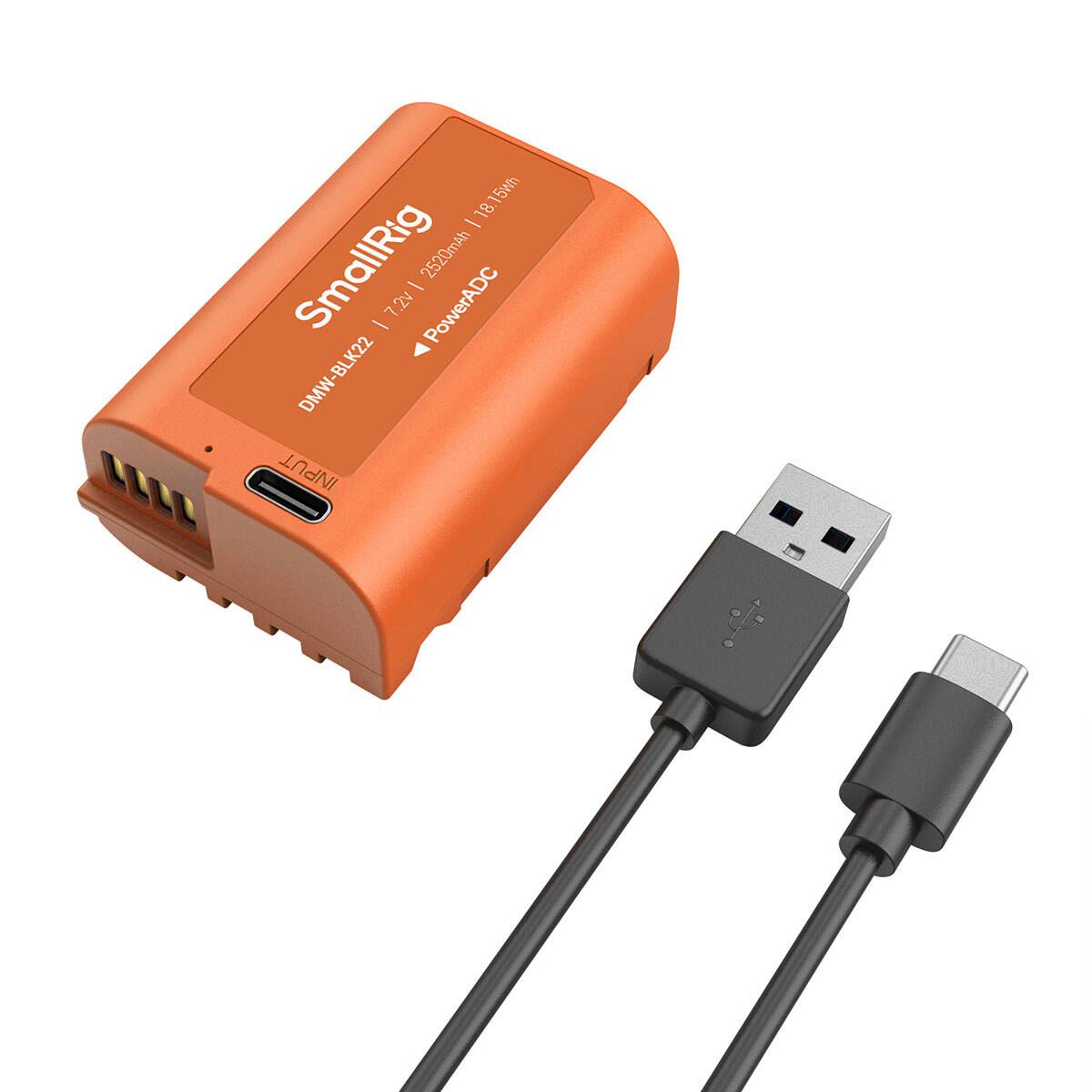 18. 15Wh | SmallRig - 2520mAh - 7.2v PowerADC DMW-BLK22 INPUT