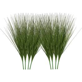 VEVOR - Artificial Grass Plant, 27 inch Faux Onion Grass Fake Greenery Shrubs Plant, Premium PVC for Indoor Outdoor Home Garden - Green