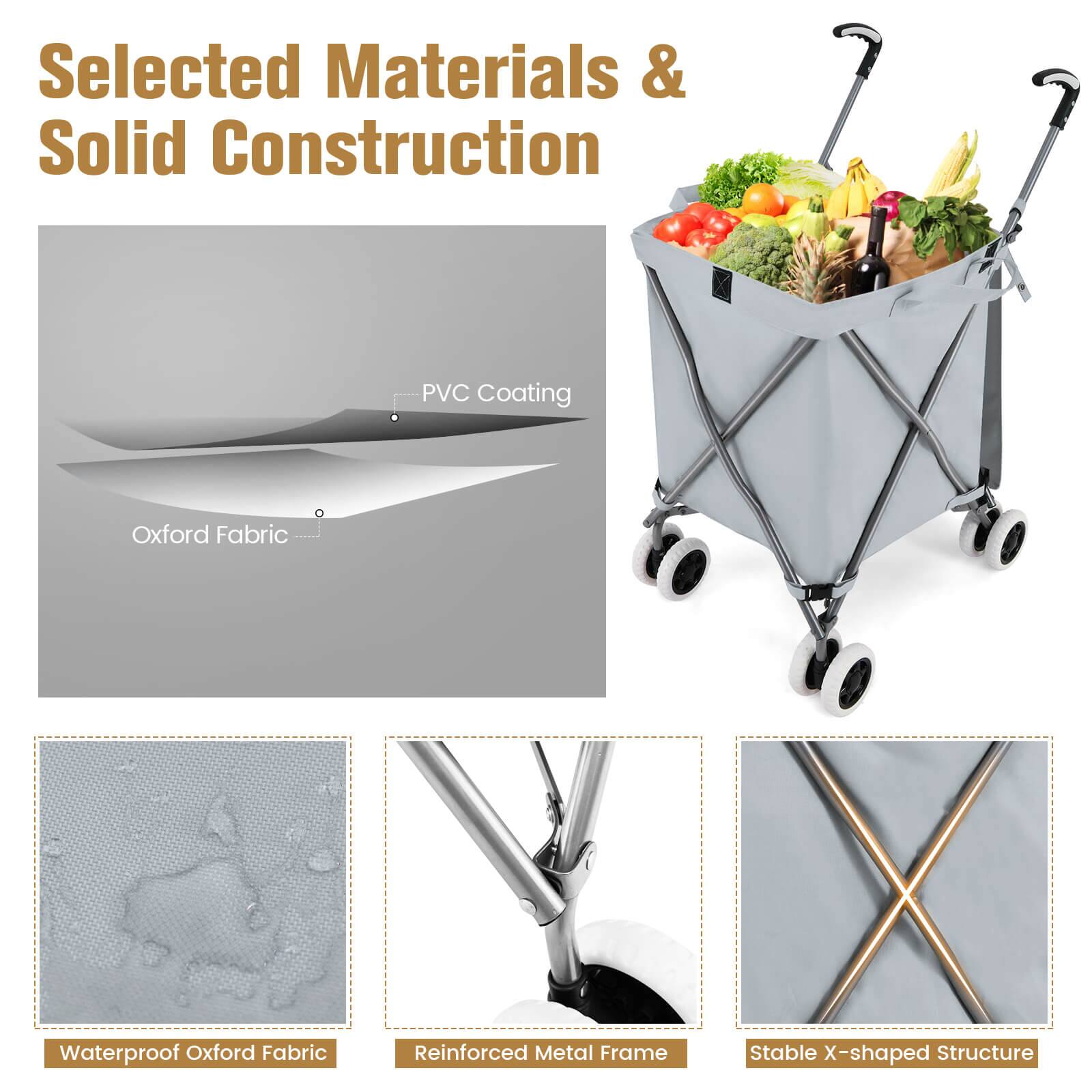 Selected Materials & Solid Construction

- Oxford Fabric
- PVC Coating
- Waterproof Oxford Fabric
- Reinforced Metal Frame
- Stable X-shaped Structure