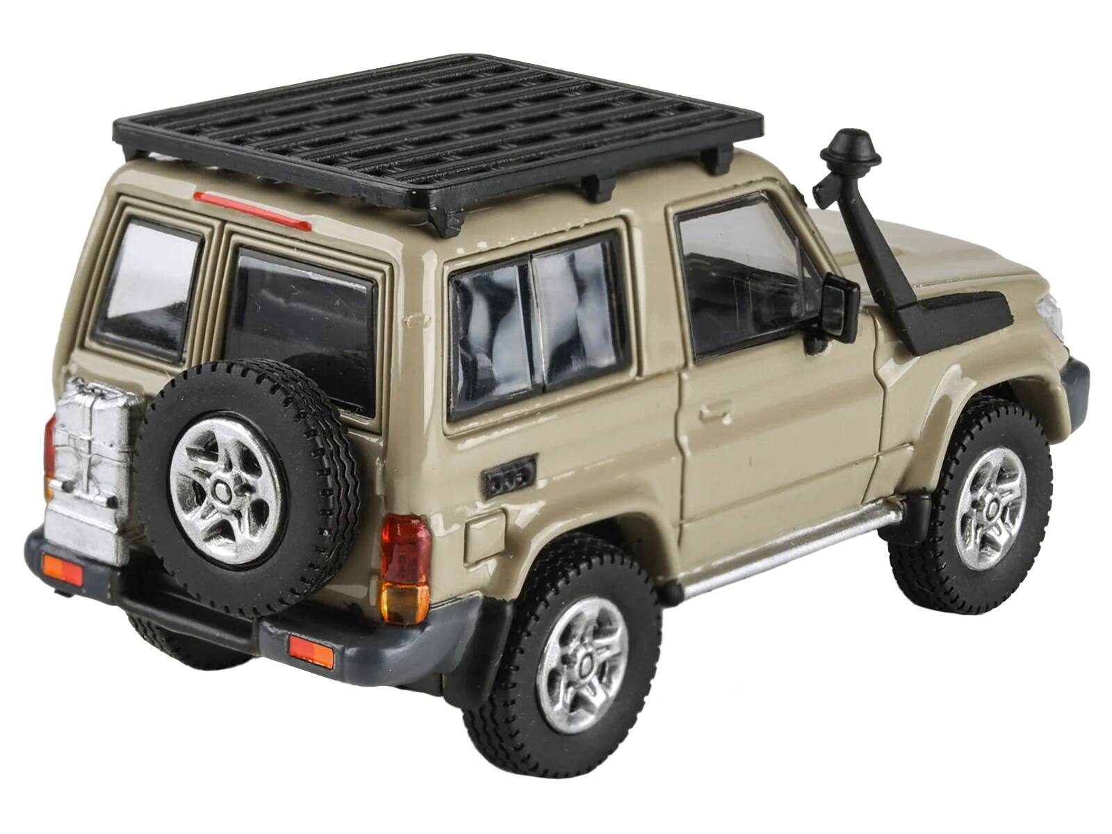Back. Paragon - 2014 Toyota Land Cruiser 71 SWB (Short Wheel Base) Sandy Taupe Brown 1/64 Diecast Model Car by Paragon Models - Taupe Brown.