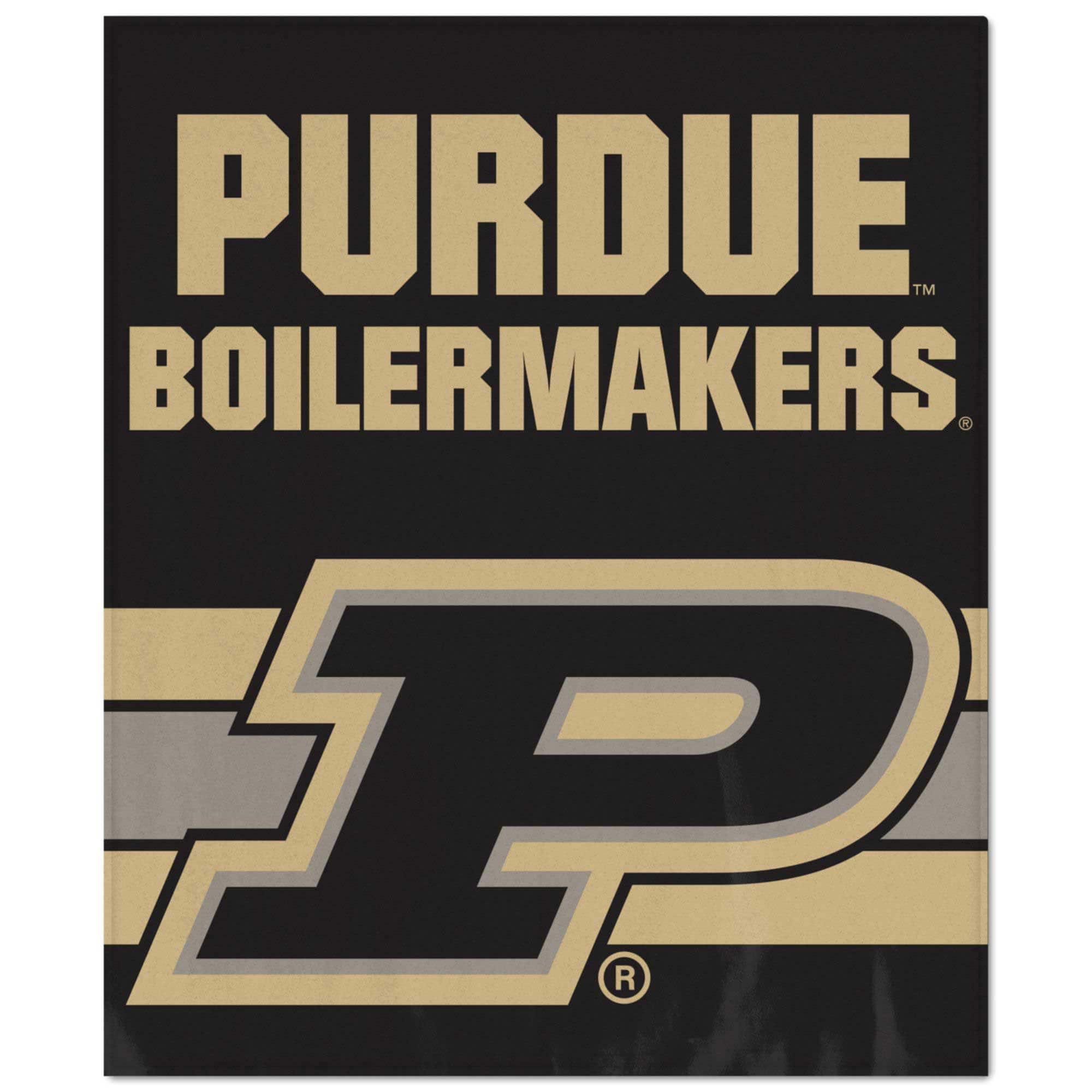 WinCraft - Purdue Boilermakers Ultra Plush 50" x 60" Throw Blanket - Multicolor