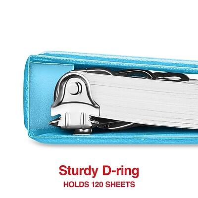 Sturdy D-ring  
Holds 120 sheets