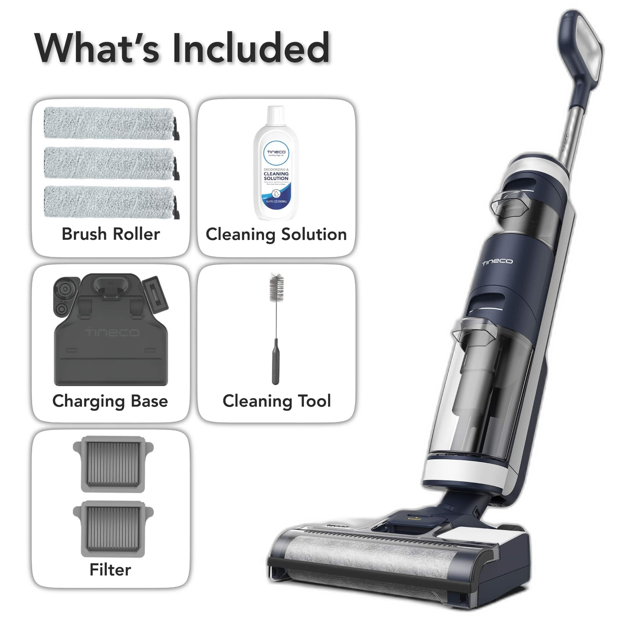 Tineco Floor One S3 Extreme – 3 in 1 Mop, Vacuum & Self Cleaning Smart  Floor Washer with iLoop Smart Sensor Blue FW0506E0US - Best Buy