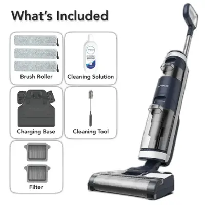 Tineco - Floor One S3 Extreme – 3 in 1 Mop, Vacuum & Self Cleaning Smart Floor Washer with iLoop Smart Sensor - Blue