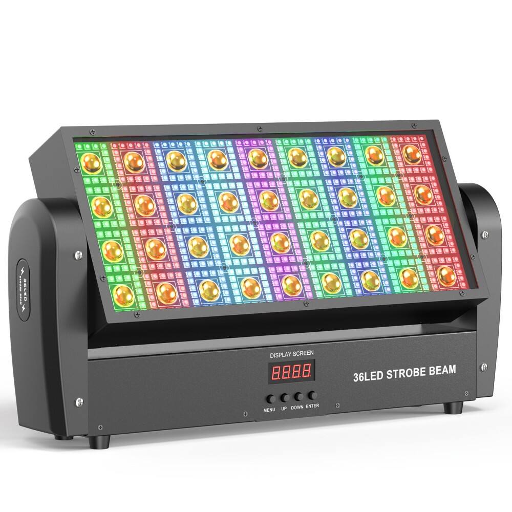UKing - 36LED Stage Wall Wash Light DMX RGBW 4 in 1 Strobe Beam Horse Racing Disco Light