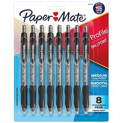 Paper Mate Profile Ballpoint
MEDIUM LOW POINT
SMOOTH, CRISP LINES
GRIP COMFORTABLE
8 Ballpoint Pens
MEDIUM POINT
10mm