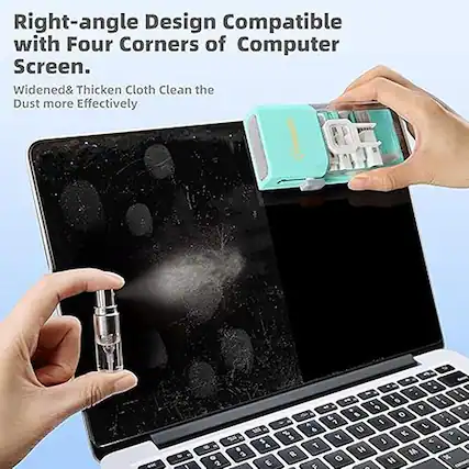 Right-angle Design Compatible with Four Corners of Computer Screen.
Widened & Thickened Cloth Clean the Dust more Effectively