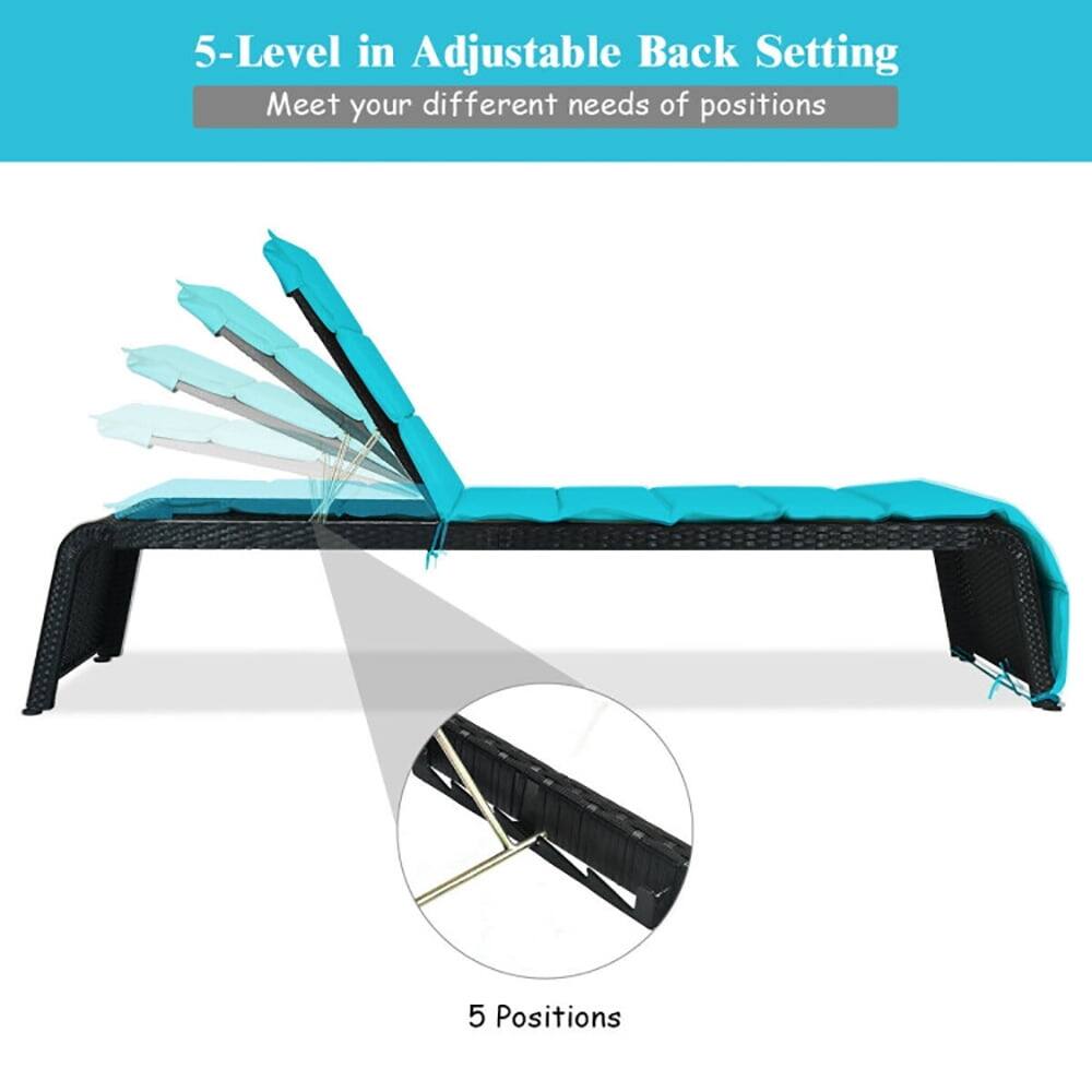 5-Level in Adjustable Back Setting  
Meet your different needs of positions  

5 Positions