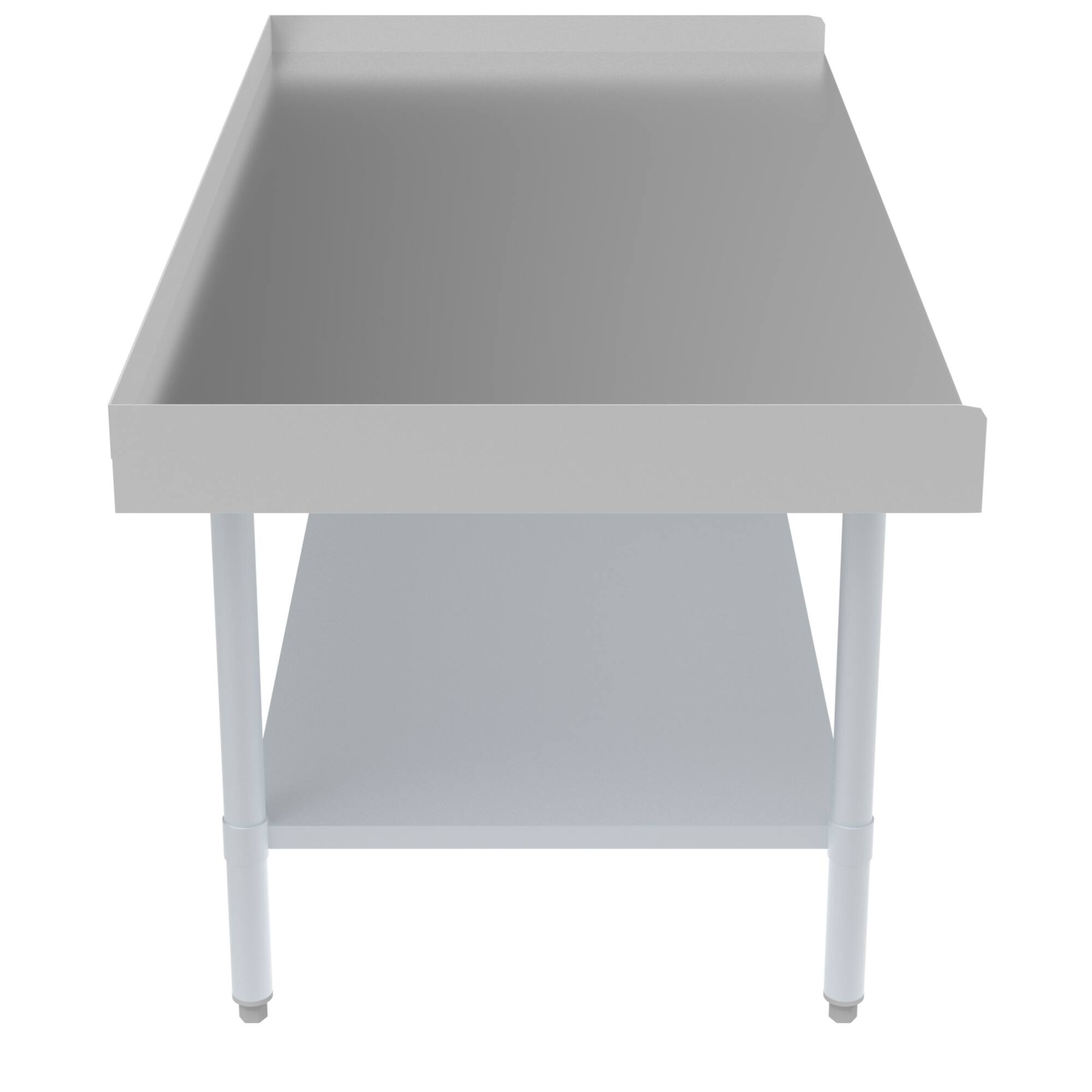 Alt View 1. Koolmore - 30" x  60" 16-Gauge Stainless Steel Equipment Stand with Galvanized Undershelf, EQT-163060. - Silver.