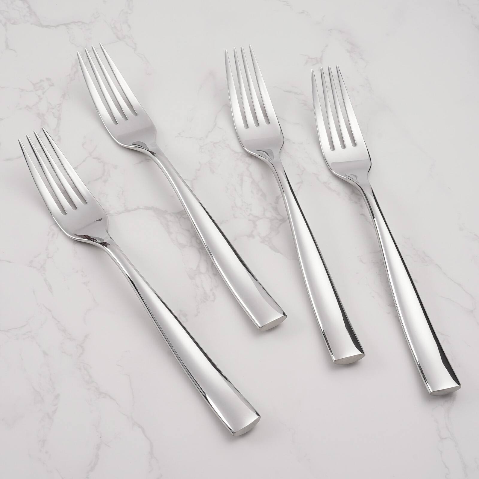 Back. Hansmart - BARENTHAL Premium 4-Piece Stainless Steel Cutlery Set, Ergonomic Design, Dishwasher Safe, Rust Resistant, Mirror Finish - 4 PCS Dinner Fork.