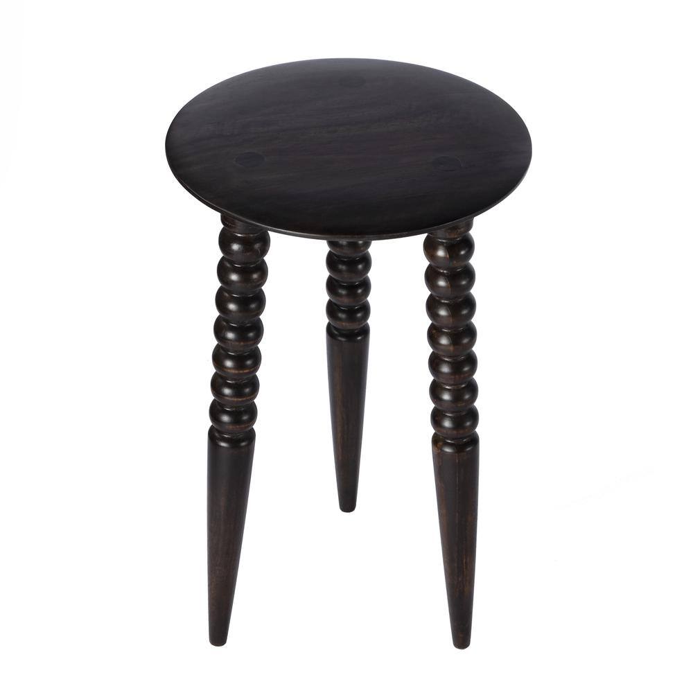 Alt View 2. Butler Specialty - Fluornoy Wood Side Table - Dark Brown.