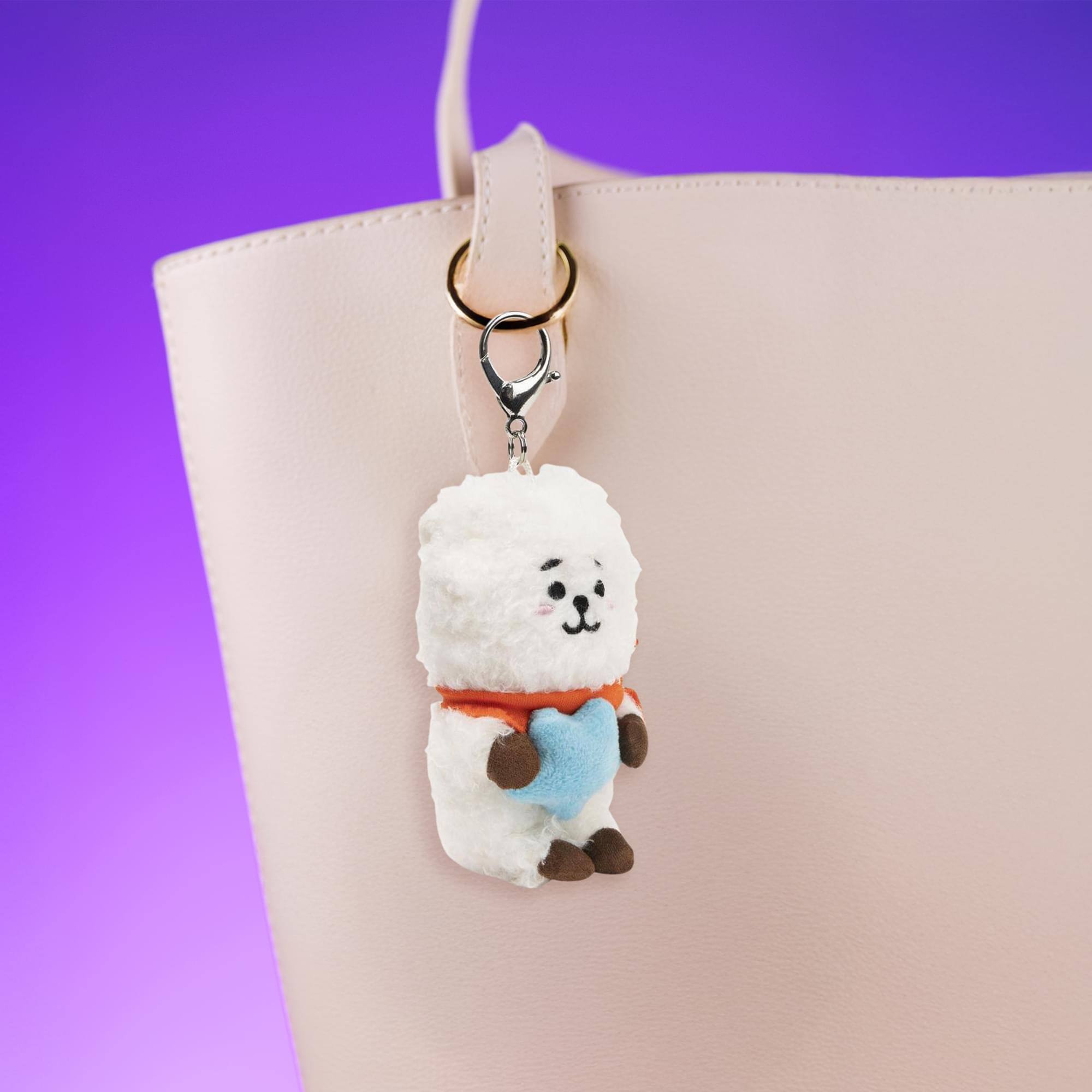 Alt View 2. Gund - BT21 RJ 3 Inch Bumble Buddy Plush Clip - Yellow.