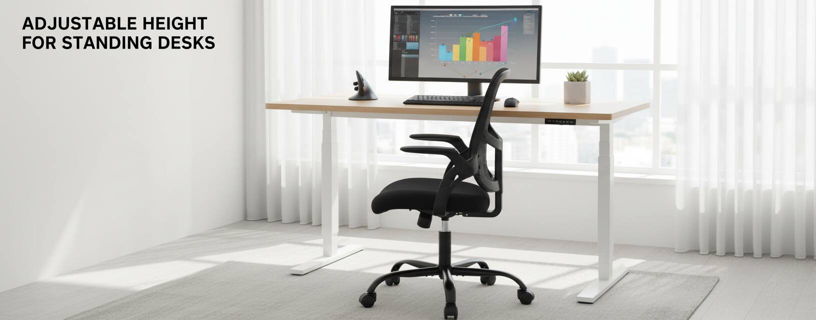 ADJUSTABLE HEIGHT FOR STANDING DESKS