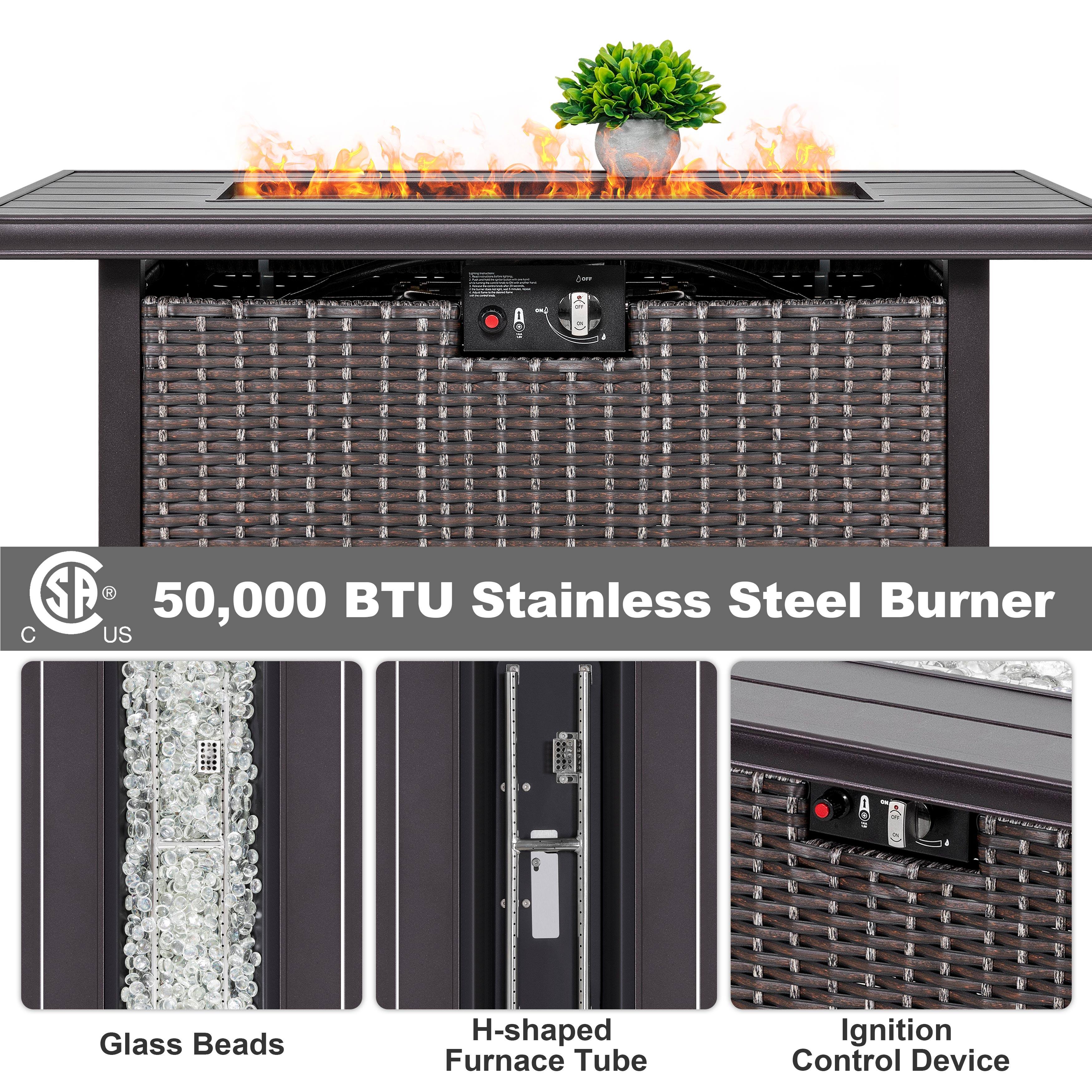 - 50,000 BTU Stainless Steel Burner
- Glass Beads
- H-shaped Furnace Tube
- Ignition Control Device